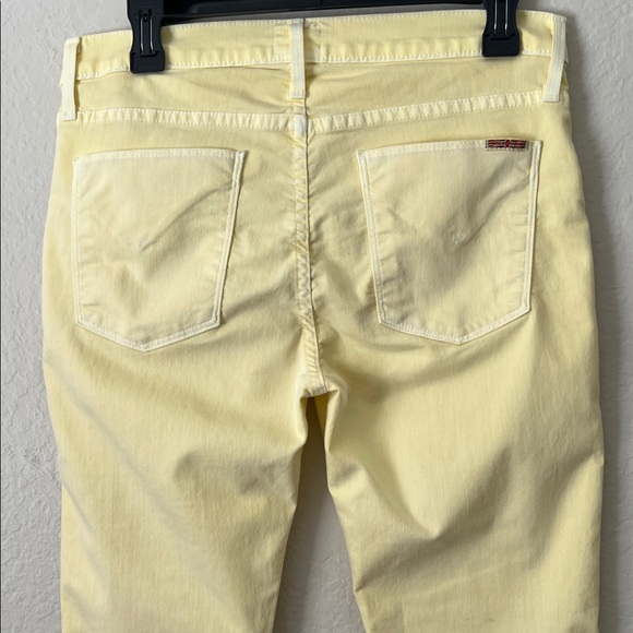Like New! Hudson Jeans Nico Mid Rise Super Skinny Mellow Yellow Jeans in Size 30 - Picture 8 of 16